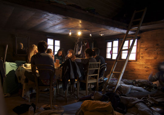 Au chalet...